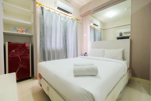 A la foto es mostra l'objecte Studio Green Pramuka City a Serene Apartment Living By Travelio situat a la ciutat de Jakarta.