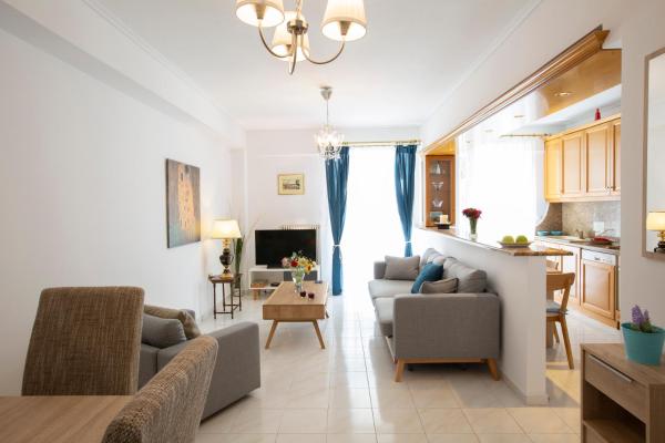 The Space Consists Of Living Room, Kitchen, 2 Bedrooms, 2 Big Independent Balcon - Элевсин