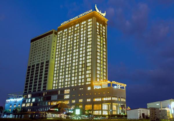 A la foto es mostra l'objecte Muong Thanh Luxury Vientiane Hotel situat a la ciutat de Vientiane.