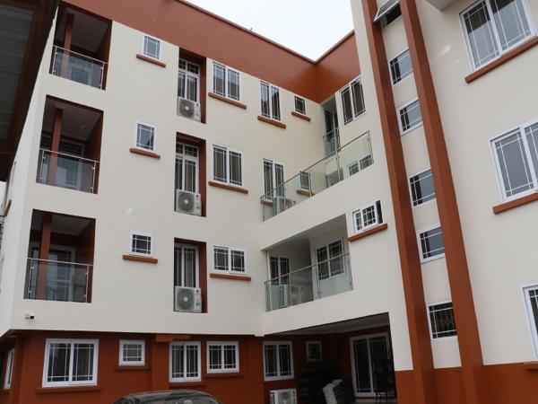 A la foto es mostra l'objecte Jaria Apartments situat a la ciutat de Dzorwulu.