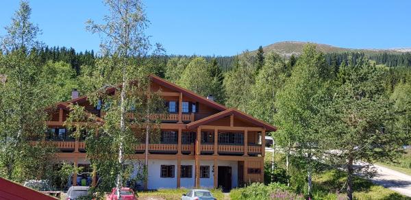 På bildet vises objektet Solbjørnlia Apartments som ligger i byen Trysil.