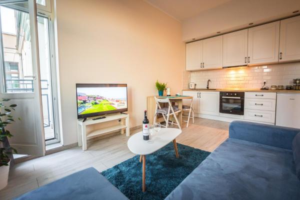 Na zdjęciu widoczny jest obiekt Apartamenty Rest & Chill położony w mieście Toruń.