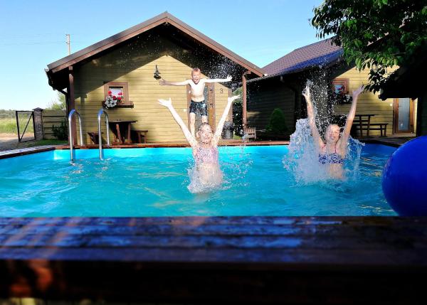 Na fotografii je vidět objekt Resort Baure nacházející se ve městě Žibininkai.
