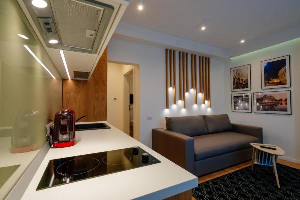 Auf dem Foto ist das Objekt Arbans Cosy Modern Apartment in the city center in der Stadt Bukarest zu sehen.
