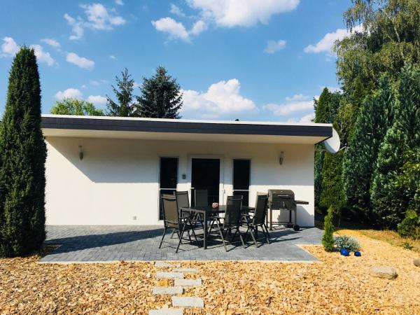 A la foto es mostra l'objecte Ferienhaus Seenland situat a la ciutat de Tätzschwitz.