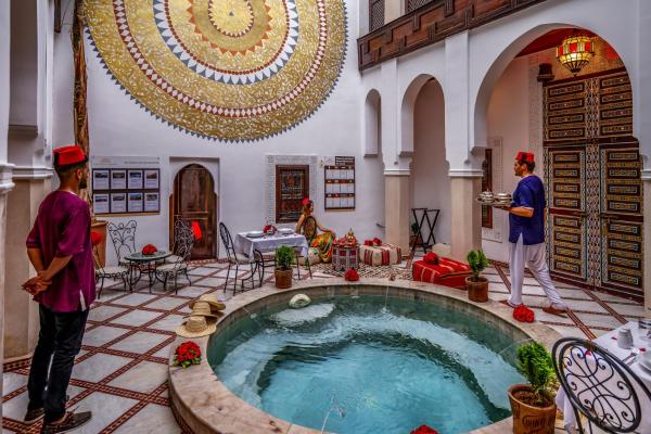 En la foto se muestra el objeto Riad Safran et Cannelle & Spa ubicado en la ciudad de Marrakech.