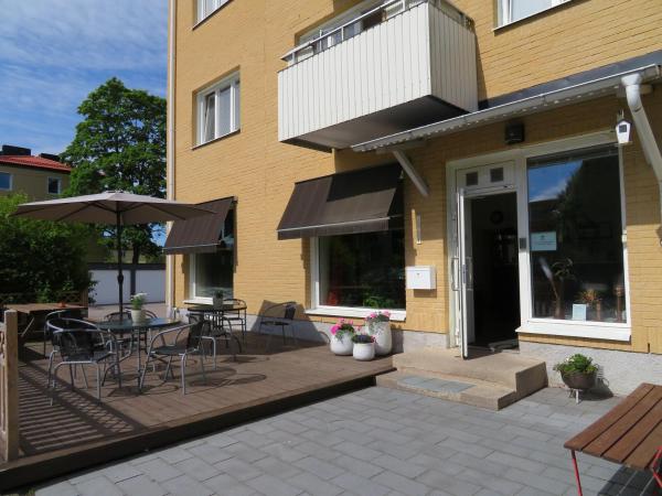 På bildet vises objektet Alléhotellet som ligger i byen Finspång.