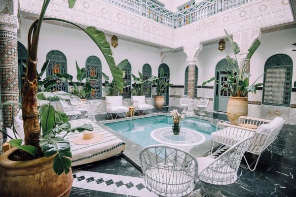 En la foto se muestra el objeto Riad Ksar Fawz & Spa ubicado en la ciudad de Marrakech.
