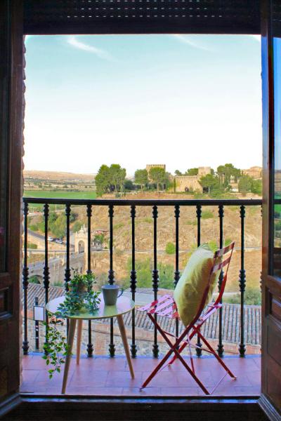 På billedet ses objektet Mirador de Cervantes beliggende i byen Toledo.