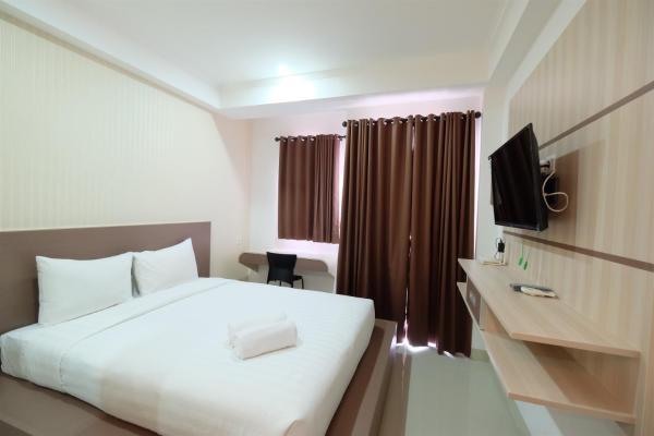 A la foto es mostra l'objecte Studio Apartment Signature Park Grande near MT Haryono By Travelio situat a la ciutat de Jakarta.
