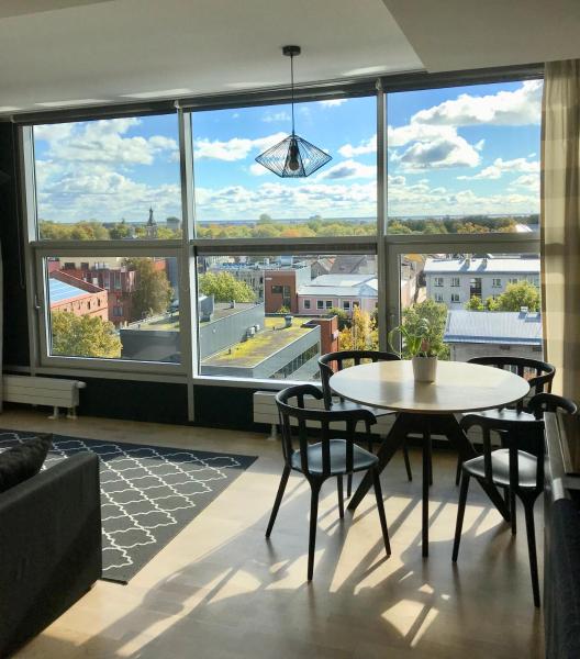 A la foto es mostra l'objecte City View Apartment, free parking situat a la ciutat de Pärnu.