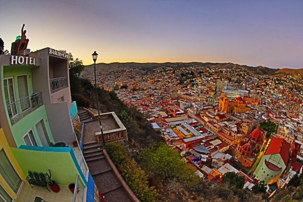 A la foto es mostra l'objecte Hotel Balcón del Cielo situat a la ciutat de Guanajuato.