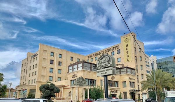 På billedet ses objektet Thousand Nights Hotel Amman - فندق ثاوزند نايتس عمان beliggende i byen Amman.