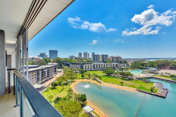 Na zdjęciu widoczny jest obiekt Darwin Waterfront Short Stay Apartments położony w mieście Darwin.
