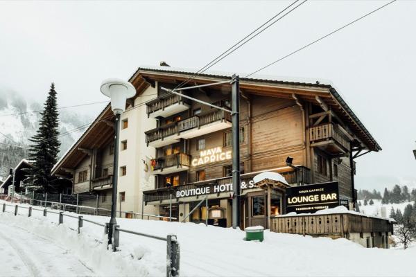 Na fotografii je vidět objekt Hotel Maya Caprice nacházející se ve městě Wengen.