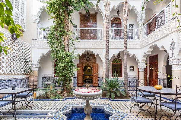 En la foto se muestra el objeto Riad Tahyra ubicado en la ciudad de Marrakech.