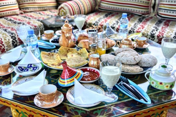 På billedet ses objektet Riad Razoli Sidi Fateh beliggende i byen Rabat.