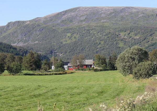 Na foto é possível ver o objeto Bø Huset localizado na cidade de Sortland.