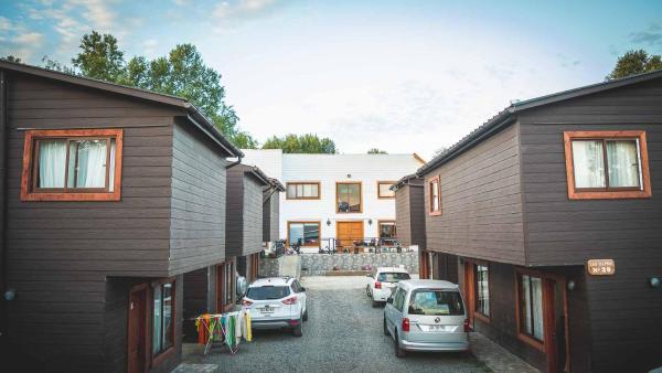 A la foto es mostra l'objecte Cabañas Puerta del Lago situat a la ciutat de Licán Ray.