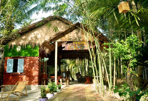 Na foto é possível ver o objeto Mekong Farmstay CanTho - C.R Floating Market localizado na cidade de Ấp Bình Thương.
