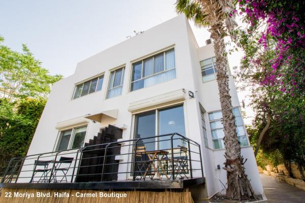 A la foto es mostra l'objecte Carmel Boutique Apartments situat a la ciutat de Haifa.