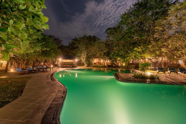 En la foto se muestra el objeto Hotel Elephant Reach ubicado en la ciudad de Parque nacional Yala.