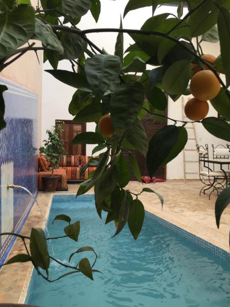 En la foto se muestra el objeto Riad Safia ubicado en la ciudad de Marrakech.