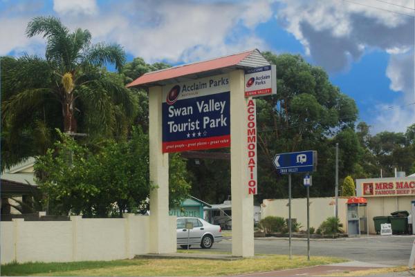Na foto é possível ver o objeto Acclaim Swan Valley Tourist Park localizado na cidade de Middle Swan.