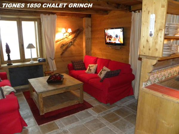 På billedet ses objektet CHALET GRINCH 90m2, 3 Sdb, skis aux pieds, wifi beliggende i byen Tignes.