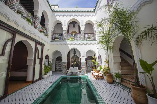 Na fotografii je vidět objekt Riad Maison Belbaraka nacházející se ve městě Marakéš.