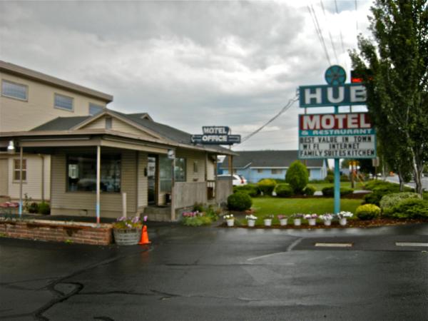 A la foto es mostra l'objecte Hub Motel situat a la ciutat de Redmond.