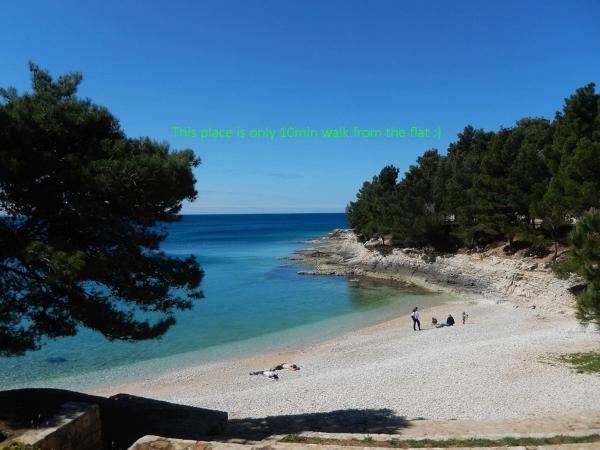 A la foto es mostra l'objecte Great flat few minutes from the beach! situat a la ciutat de Pula.