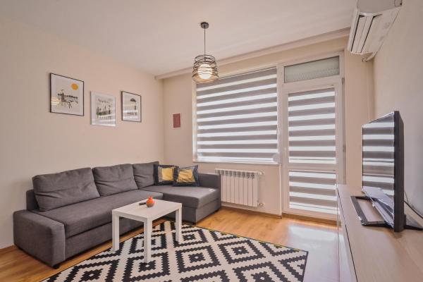 Auf dem Foto ist das Objekt Vitosha View One Bedroom Apartment by Flat Mаnager in der Stadt Sofia zu sehen.