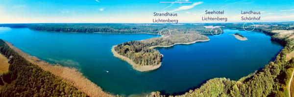 A la foto es mostra l'objecte Strandhaus Lichtenberg situat a la ciutat de Wrechen.