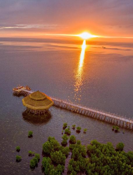 Na fotografii je vidět objekt North Zen Villas nacházející se ve městě Panglao.