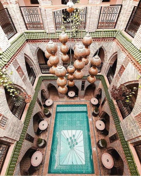 En la foto se muestra el objeto Riad Challa Hotel & Spa ubicado en la ciudad de Marrakech.