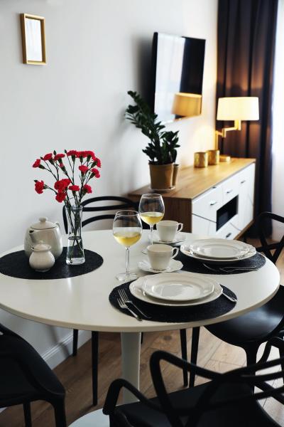 På bildet vises objektet Apartamenty Silva Hel som ligger i byen Hel.