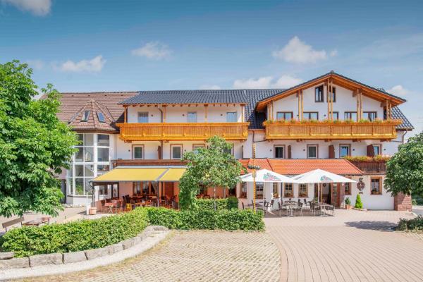Op de foto is het object Gasthof Zur Burg te zien, gelegen in de stad Mundelfingen.