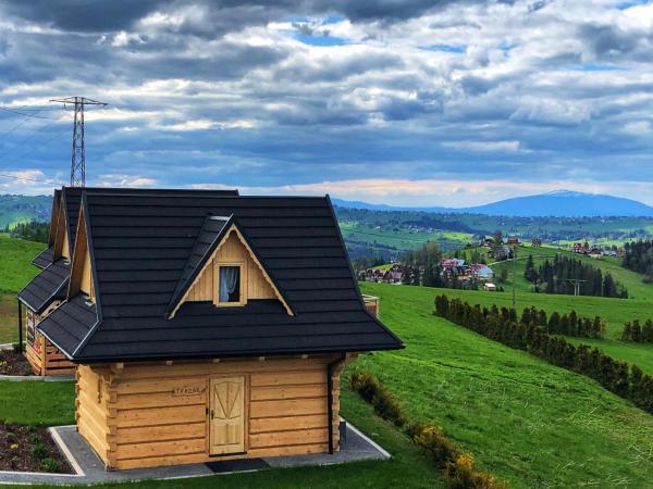 Nella foto è visibile l'oggetto Domki Górskie Janosik, Kwicoł i Pyzdra Jacuzzi, Sauna situato nella città di Gliczarów.