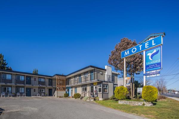 A la foto es mostra l'objecte Bluebird Motel situat a la ciutat de Nanaimo.