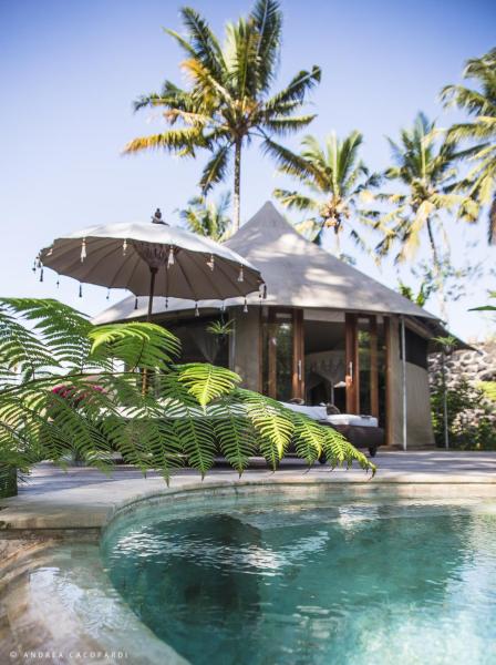 Auf dem Foto ist das Objekt Sandat Glamping Tents in der Stadt Ubud zu sehen.