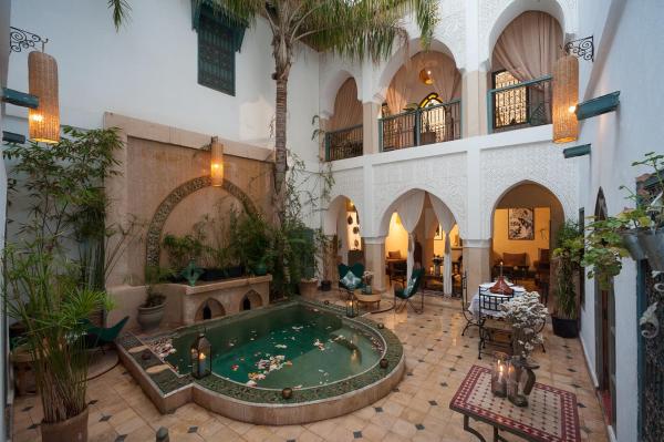 En la foto se muestra el objeto Riad La Clé de la Medina, location en exclusivité de tout le riad ubicado en la ciudad de Marrakech.