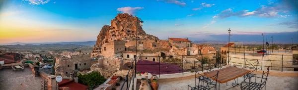 A la foto es mostra l'objecte ikarus Cappadocia Hotel situat a la ciutat de Uçhisar.