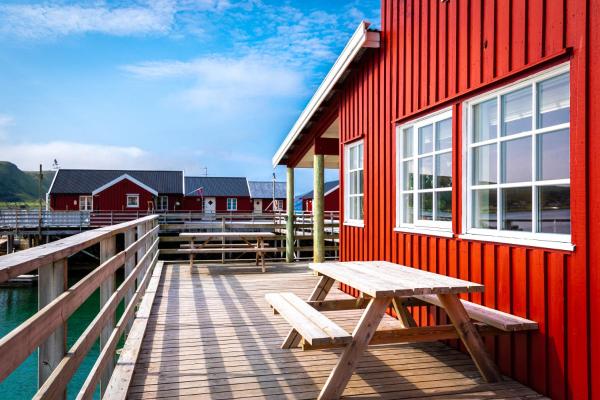 A la foto es mostra l'objecte Lofoten Seaview Villa situat a la ciutat de Leknes.