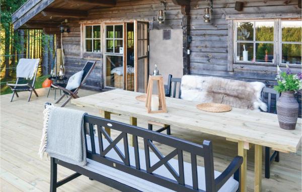 På bildet vises objektet Holiday Home Langhem With Fireplace I som ligger i byen Åkra.
