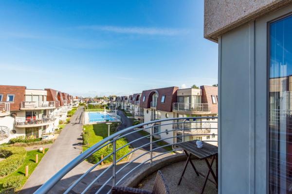 The photo shows the Modern Apartment with Terrace & public Pool located in the city of Bredene.