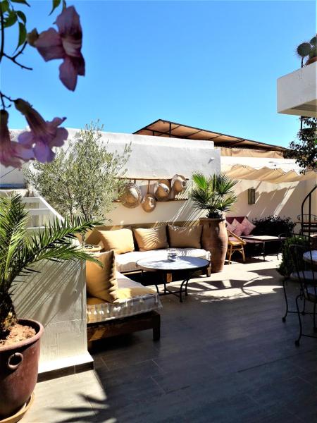 Na foto é possível ver o objeto Riad Safina localizado na cidade de Marrakech.