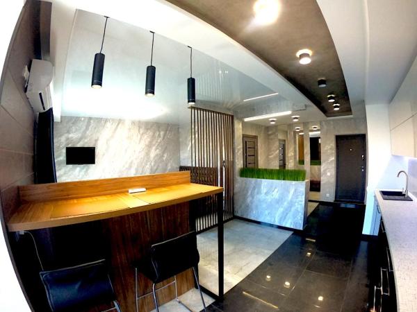 A la foto es mostra l'objecte River Park apartments situat a la ciutat de Dnipró.