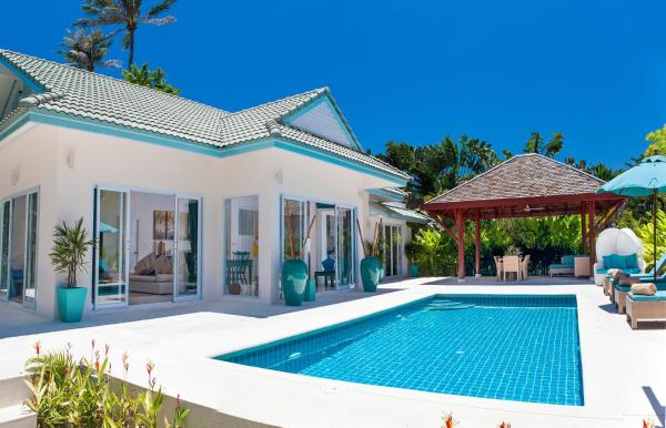 Na fotografii je vidět objekt 3 BR Pool Villa, seconds to beach nacházející se ve městě Lamai.