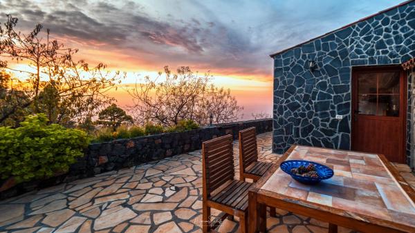 sunset and stars stone house